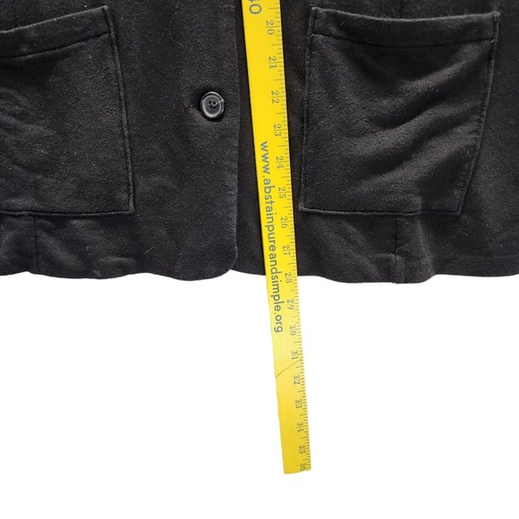 Tahari Women's Black Soft Knit Button Front Blazer Jacket Cardigan 2X Plus Size - Picture 7 of 9